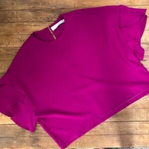 IRO butterfly top sleeve pink Ulta top boxy short size 34/small